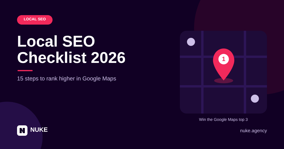 Local SEO Checklist 2026: 15 Steps to Rank in Google Maps