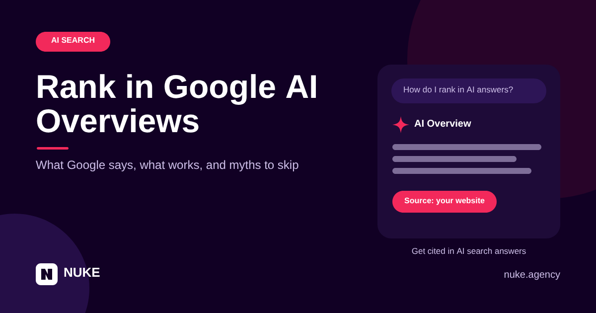 How to Show Up in Google AI Overviews and ChatGPT (2026 Guide)